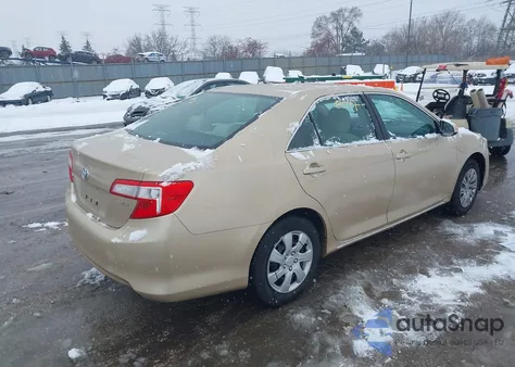 2012 Toyota Camry Le из США, поврежденный, VIN 4T1BF1FK4CU028740